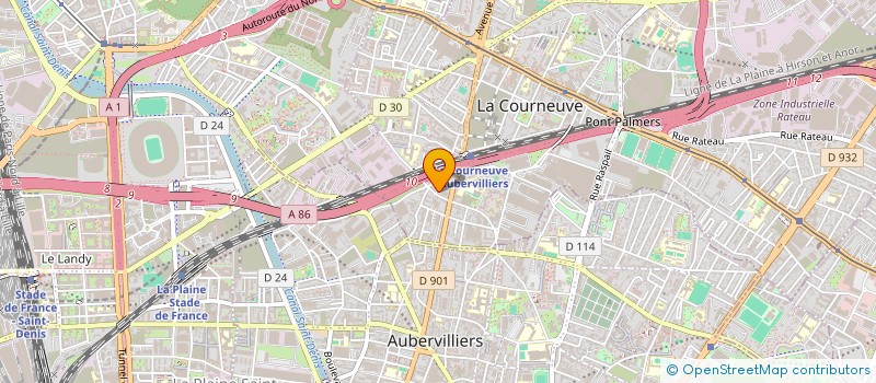 localisation de l'entreprise MONSIEUR JAMELEDINNE ELOUEDRANI à LA COURNEUVE