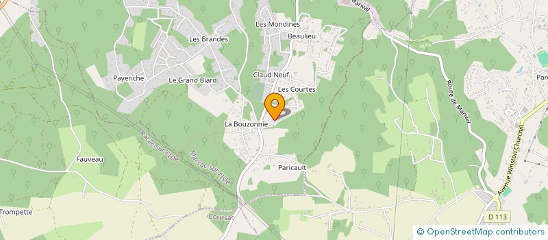 localisation de l'entreprise MONSIEUR JAMES ADAM  MARSAC-SUR-L'ISLE