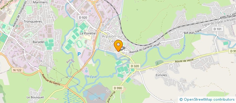 localisation de l'entreprise MONSIEUR JAMES-ADAM SERY à AURILLAC