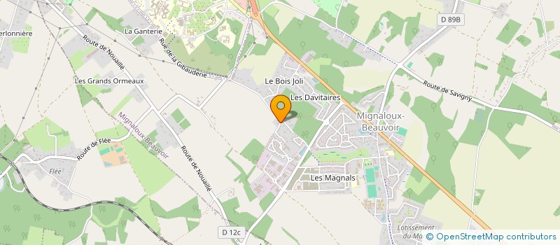 localisation de l'entreprise MONSIEUR JAMES ALLARD  MIGNALOUX-BEAUVOIR