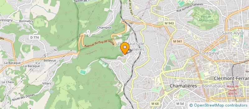 localisation de l'entreprise MONSIEUR JAMES AME à CHAMALIERES