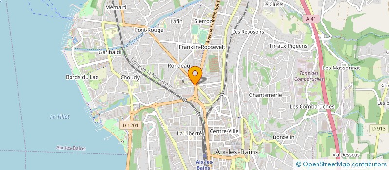 localisation de l'entreprise MONSIEUR JAMES ARPIN à AIX-LES-BAINS