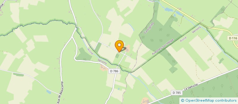 localisation de l'entreprise MONSIEUR JAMES BALLIGAND à BEAUREPAIRE-SUR-SAMBRE