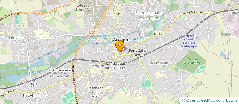 localisation de l'entreprise MONSIEUR JAMES BARBIER  ARPAJON