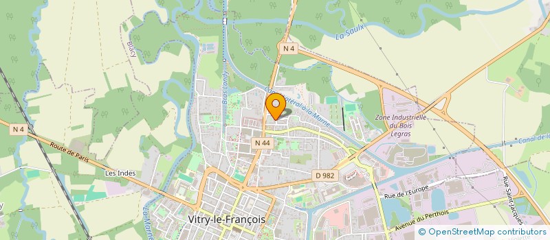 localisation de l'entreprise MONSIEUR JAMES BATTISTETTI  VITRY-LE-FRANCOIS