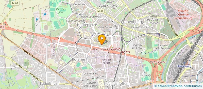localisation de l'entreprise MONSIEUR JAMES BAZILE à STRASBOURG