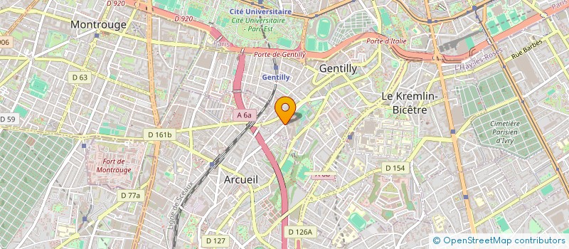 localisation de l'entreprise MONSIEUR JAMES BENENSON à GENTILLY