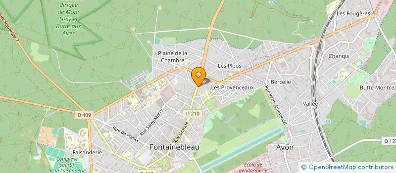 localisation de l'entreprise MONSIEUR JAMES BENOIST  FONTAINEBLEAU