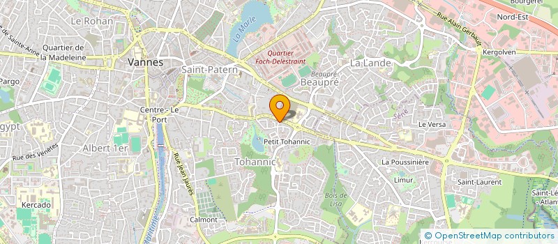 localisation de l'entreprise MONSIEUR JAMES BERNARD à VANNES
