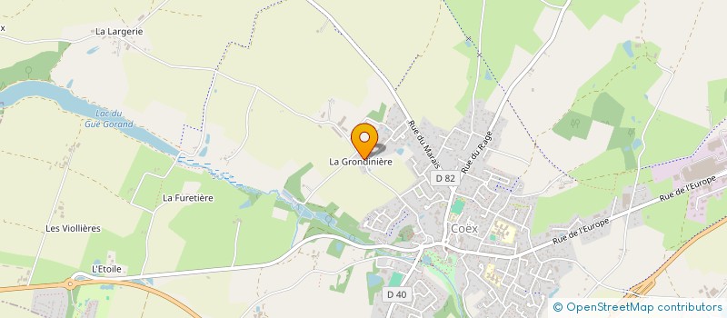 localisation de l'entreprise MONSIEUR JAMES BOISARD  COEX