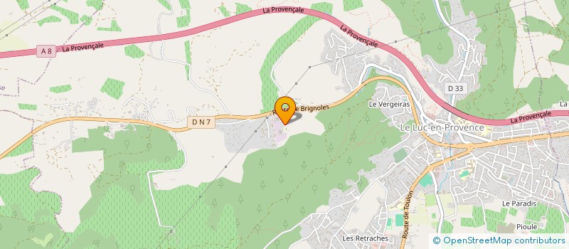 localisation de l'entreprise MONSIEUR JAMES BORELLA  LE LUC