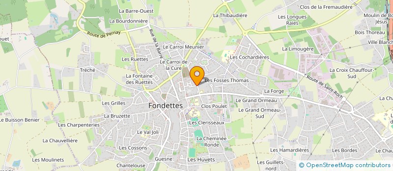 localisation de l'entreprise MONSIEUR JAMES BRABAN  FONDETTES