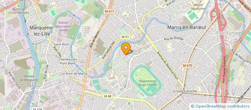 localisation de l'entreprise MONSIEUR JAMES CHAPPAT à MARCQ-EN-BARŒUL