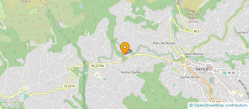 localisation de l'entreprise MONSIEUR JAMES CHESTON à VENCE