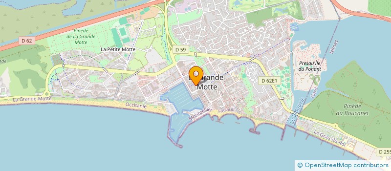 localisation de l'entreprise MONSIEUR JAMES CHEVALLIER  LA GRANDE-MOTTE