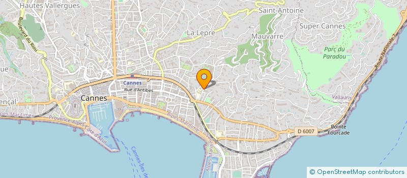 localisation de l'entreprise MONSIEUR JAMES COIGNARD à CANNES