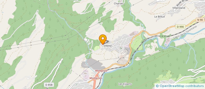 localisation de l'entreprise MONSIEUR JAMES COLLIN  PEISEY-NANCROIX