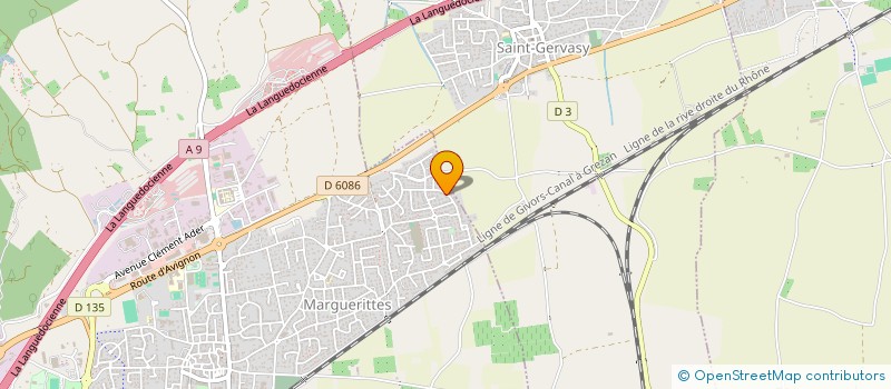 localisation de l'entreprise MONSIEUR JAMES COMBIN  MARGUERITTES