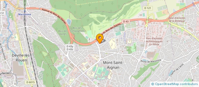 localisation de l'entreprise MONSIEUR JAMES CONSTANT  MONT-SAINT-AIGNAN