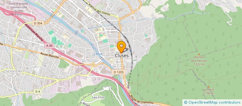 localisation de l'entreprise MONSIEUR JAMES CONVERSET  CLUSES