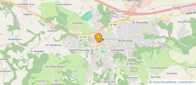 localisation de l'entreprise MONSIEUR JAMES COSGRAVE  ROSTRENEN