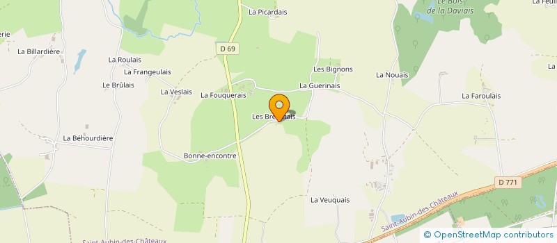 localisation de l'entreprise MONSIEUR JAMES COUDRAY  SAINT-AUBIN-DES-CHATEAUX