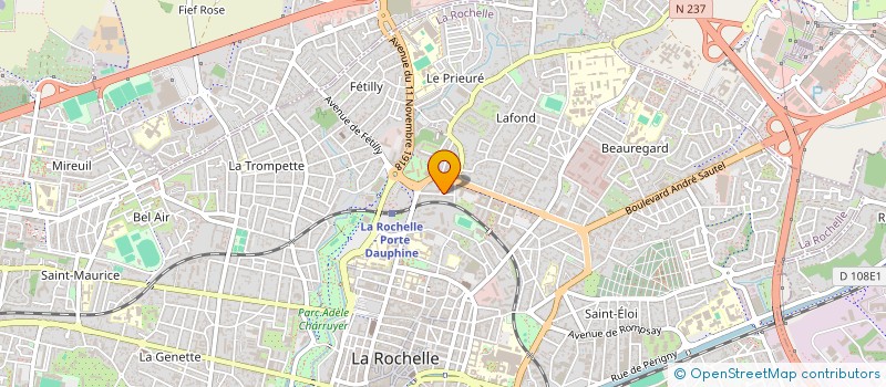 localisation de l'entreprise MONSIEUR JAMES COULON  LA ROCHELLE