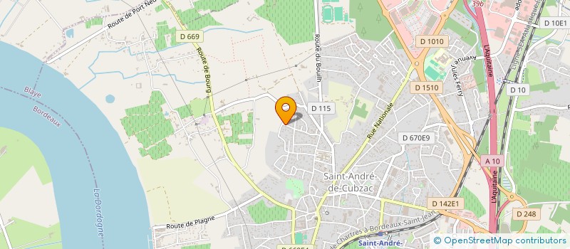 localisation de l'entreprise MONSIEUR JAMES COURSELAUD  SAINT-ANDRE-DE-CUBZAC