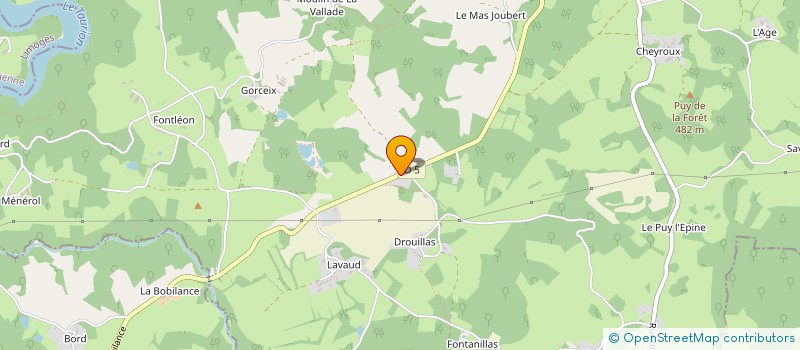 localisation de l'entreprise MONSIEUR JAMES DALZIEL  CHATELUS-LE-MARCHEIX