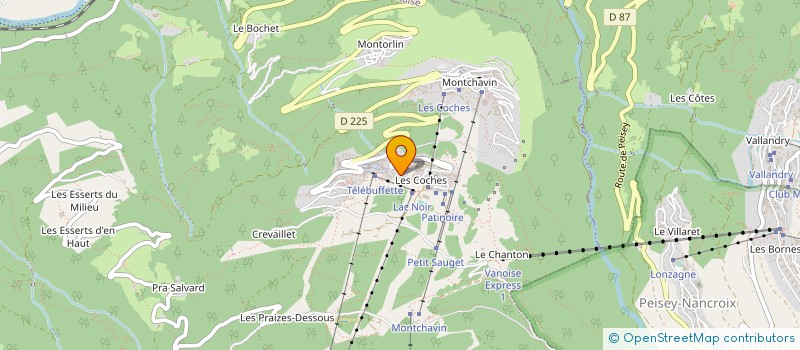 localisation de l'entreprise MONSIEUR JAMES DAVID  LA PLAGNE TARENTAISE