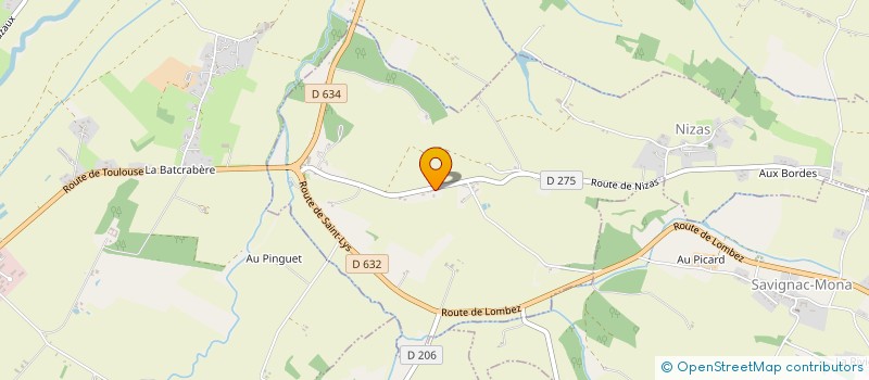 localisation de l'entreprise MONSIEUR JAMES DAVID NOBLE  NIZAS