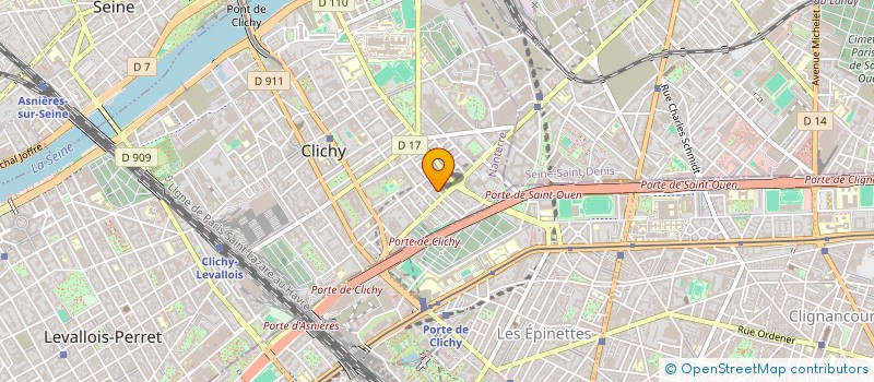 localisation de l'entreprise MONSIEUR JAMES DAVIES à CLICHY