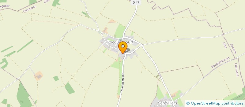 localisation de l'entreprise MONSIEUR JAMES DEGOUY  ROCQUENCOURT