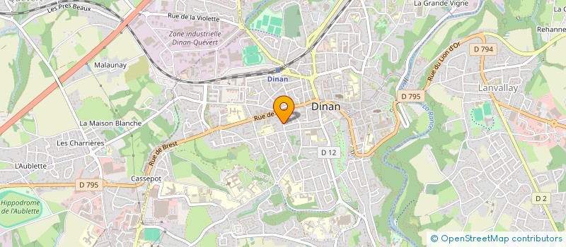 localisation de l'entreprise MONSIEUR JAMES DEGUERCY  DINAN