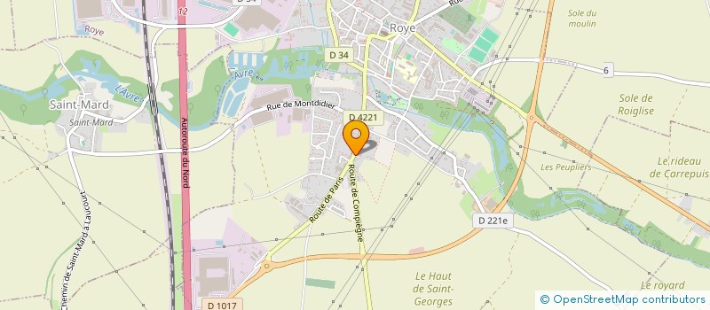 localisation de l'entreprise MONSIEUR JAMES DELNEF  ROYE