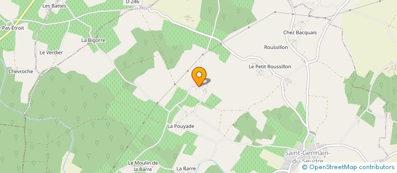 localisation de l'entreprise MONSIEUR JAMES DEMELLE  SAINT-GERMAIN-DU-SEUDRE