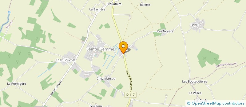 localisation de l'entreprise MONSIEUR JAMES DEMONSAIS à SAINTE-GEMME