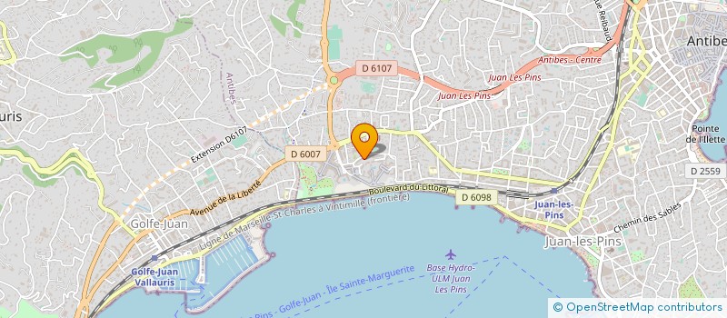 localisation de l'entreprise MONSIEUR JAMES DUNGER  ANTIBES