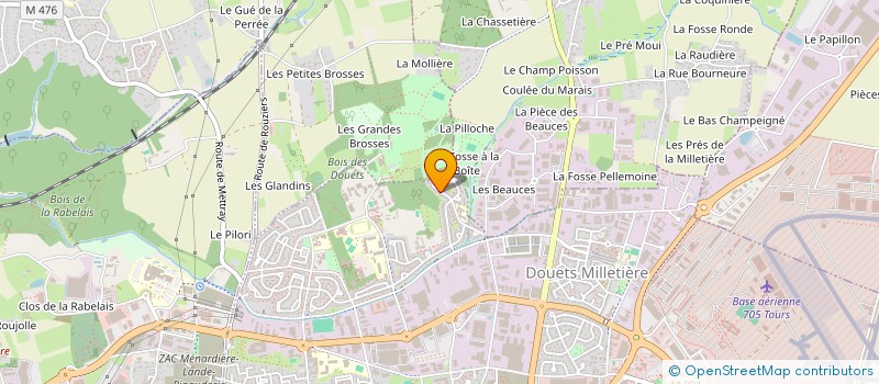 localisation de l'entreprise MONSIEUR JAMES DUPONT  TOURS