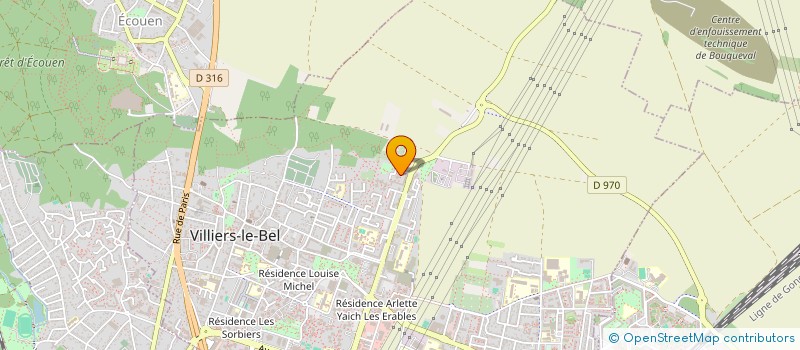 localisation de l'entreprise MONSIEUR JAMES DURANDISSE  VILLIERS-LE-BEL