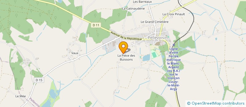 localisation de l'entreprise MONSIEUR JAMES EVERISS à PELLEVOISIN