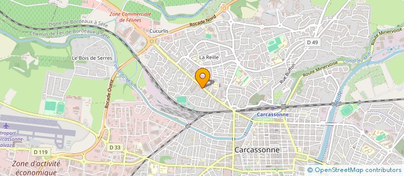 localisation de l'entreprise MONSIEUR JAMES FLYNN  CARCASSONNE