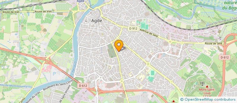 localisation de l'entreprise MONSIEUR JAMES FRANQUET  AGDE