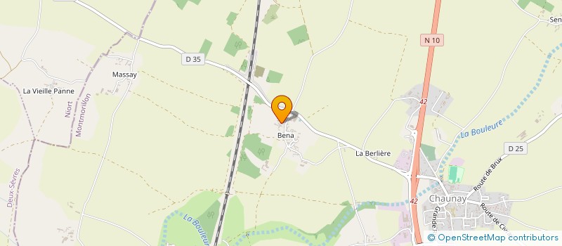 localisation de l'entreprise MONSIEUR JAMES GABORIT à CHAUNAY