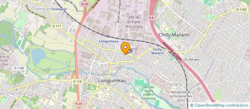 localisation de l'entreprise MONSIEUR JAMES GADIN à LONGJUMEAU