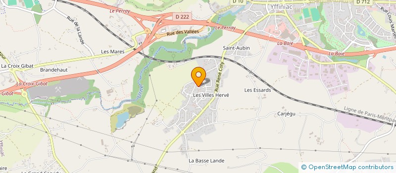 localisation de l'entreprise MONSIEUR JAMES GAUDOUX  YFFINIAC