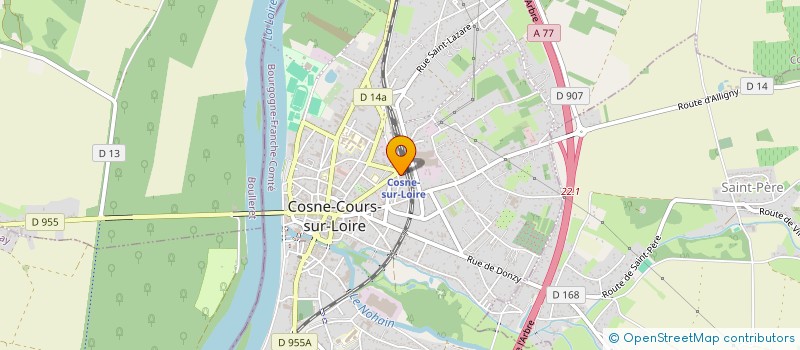 localisation de l'entreprise MONSIEUR JAMES GILLOT à COSNE-COURS-SUR-LOIRE