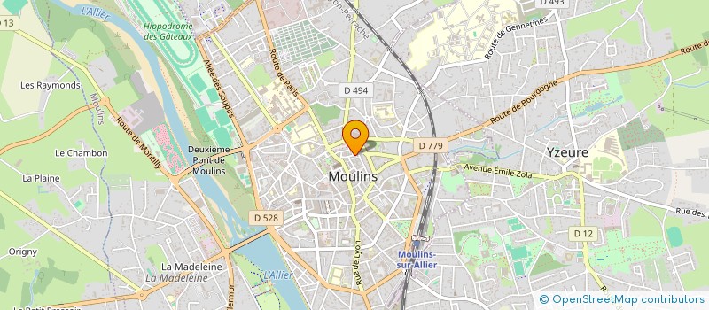 localisation de l'entreprise MONSIEUR JAMES GOUY  MOULINS