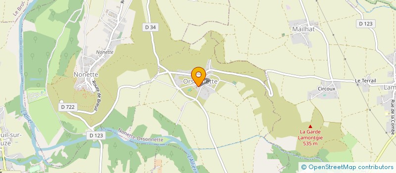 localisation de l'entreprise MONSIEUR JAMES GOZAN  NONETTE-ORSONNETTE