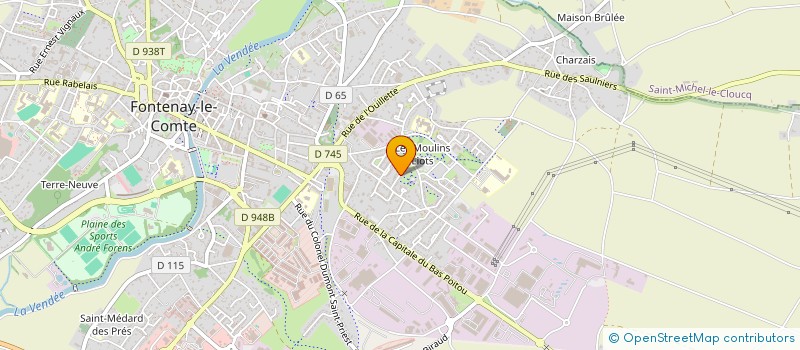 localisation de l'entreprise MONSIEUR JAMES GRANGEREAU  FONTENAY-LE-COMTE